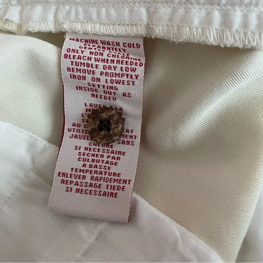 Caribbean Joe Cream Dressy Shorts Pleated Front